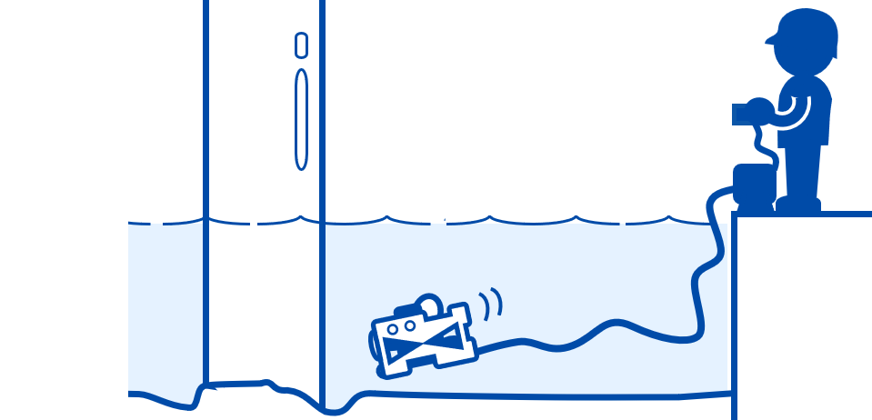 水中ドローン調査